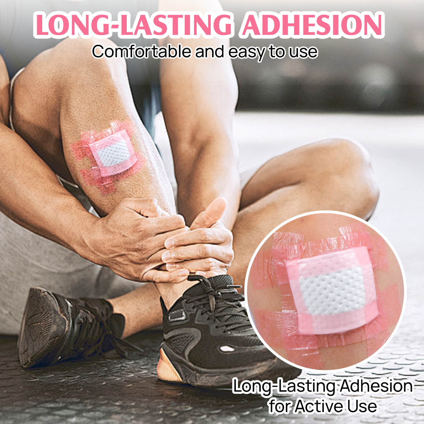 Silicone Medical Tape -1 in × 5 yds (3 Rolls) Waterproof Tape for Sensitive Skin Wound Care, Latex-Free, Painless Removal, Reusable for Gauze Pads and First Aid